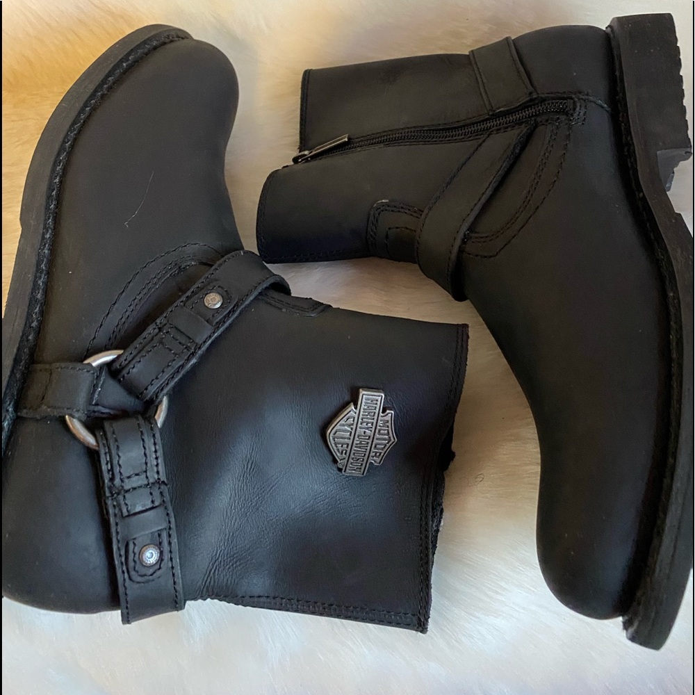 Harley Davidson harness black men’s boots 10.5 m